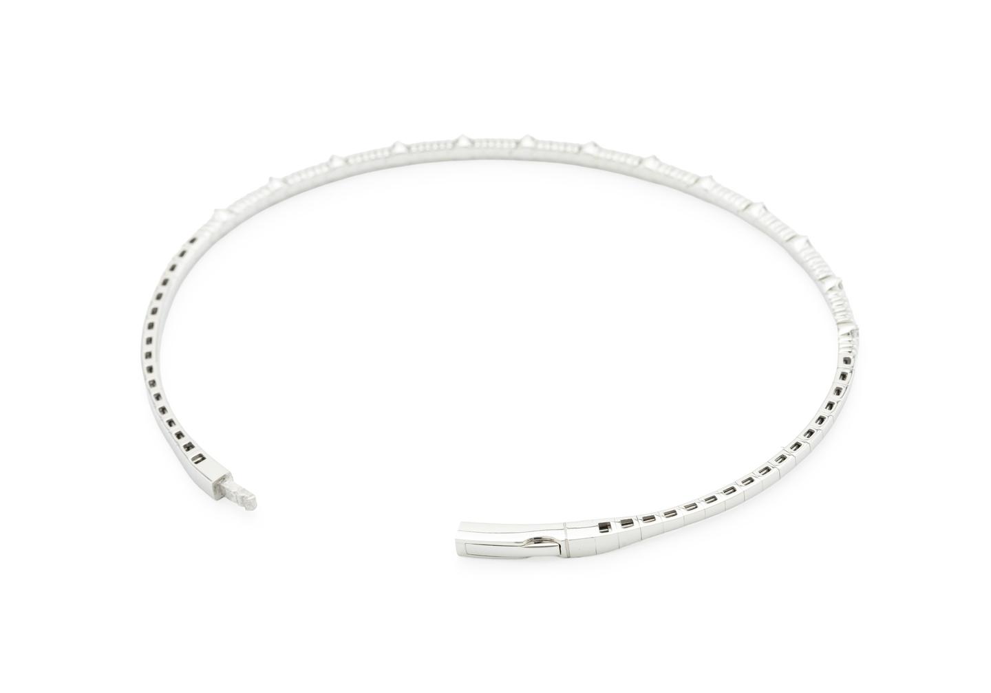 14K Flexible Diamond Bangle