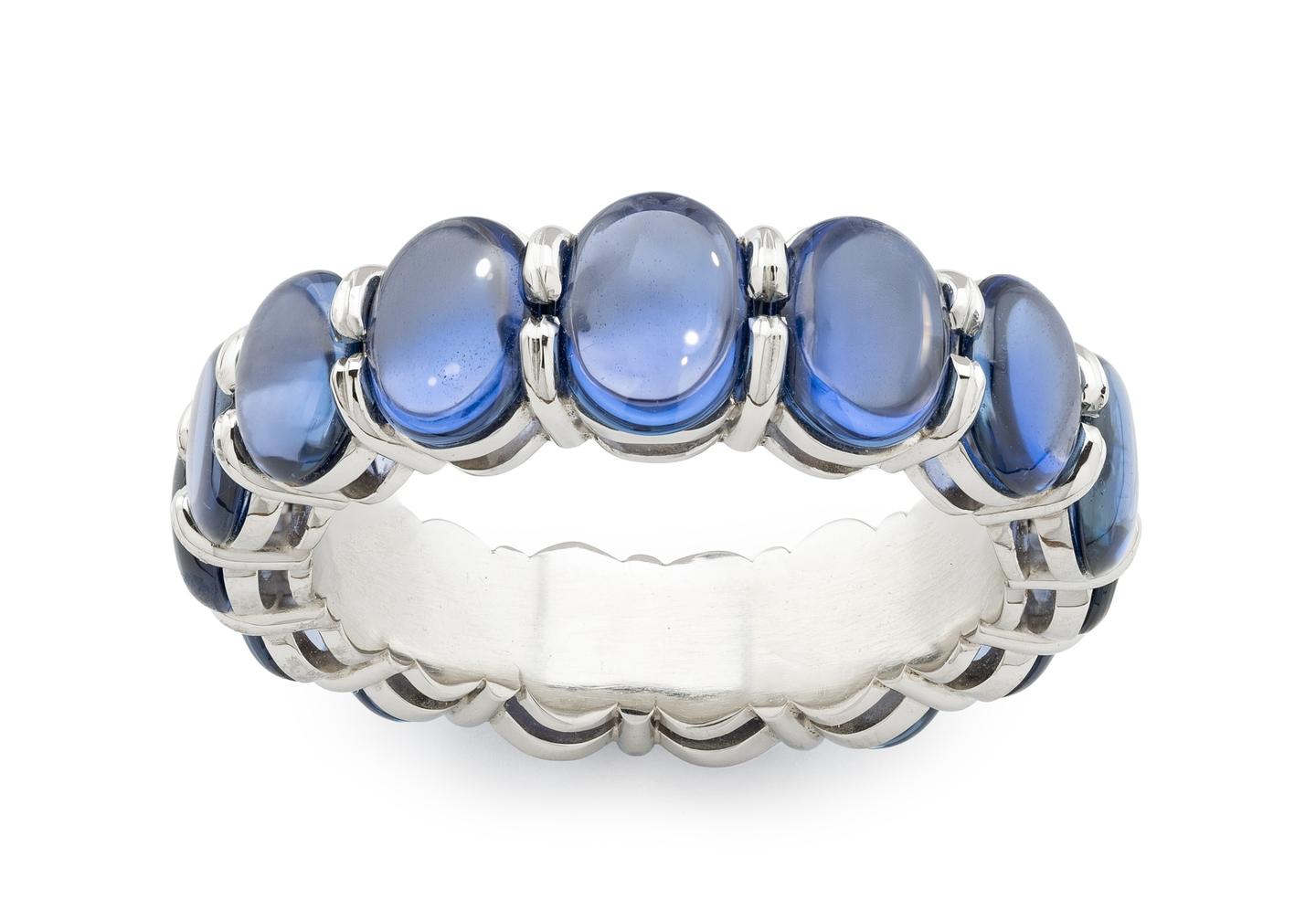 Platinum Yogo Sapphire Bon Ton Candy Ring