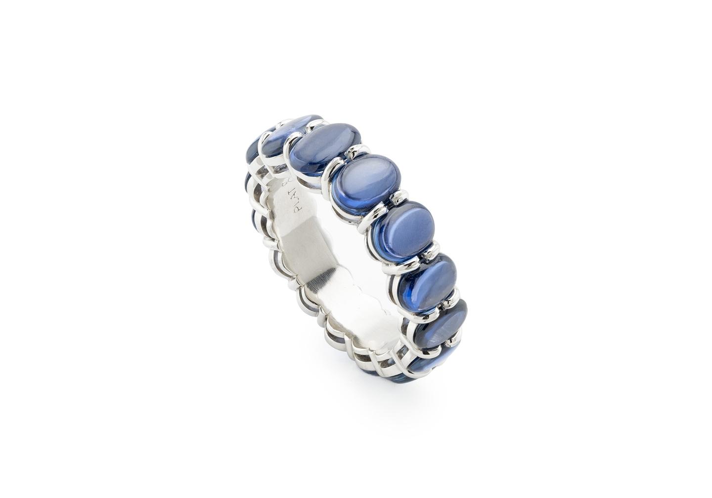 Platinum Yogo Sapphire Bon Ton Candy Ring