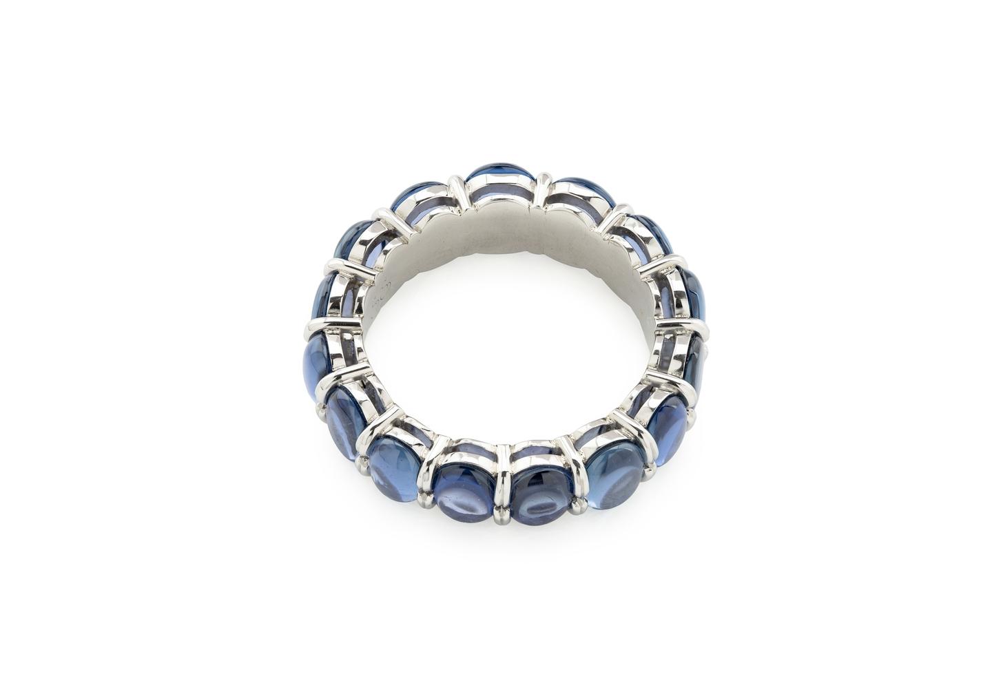 Platinum Yogo Sapphire Bon Ton Candy Ring