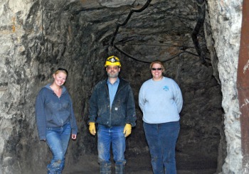 Don, Barb & Alex at the Yogo Mine Entrance